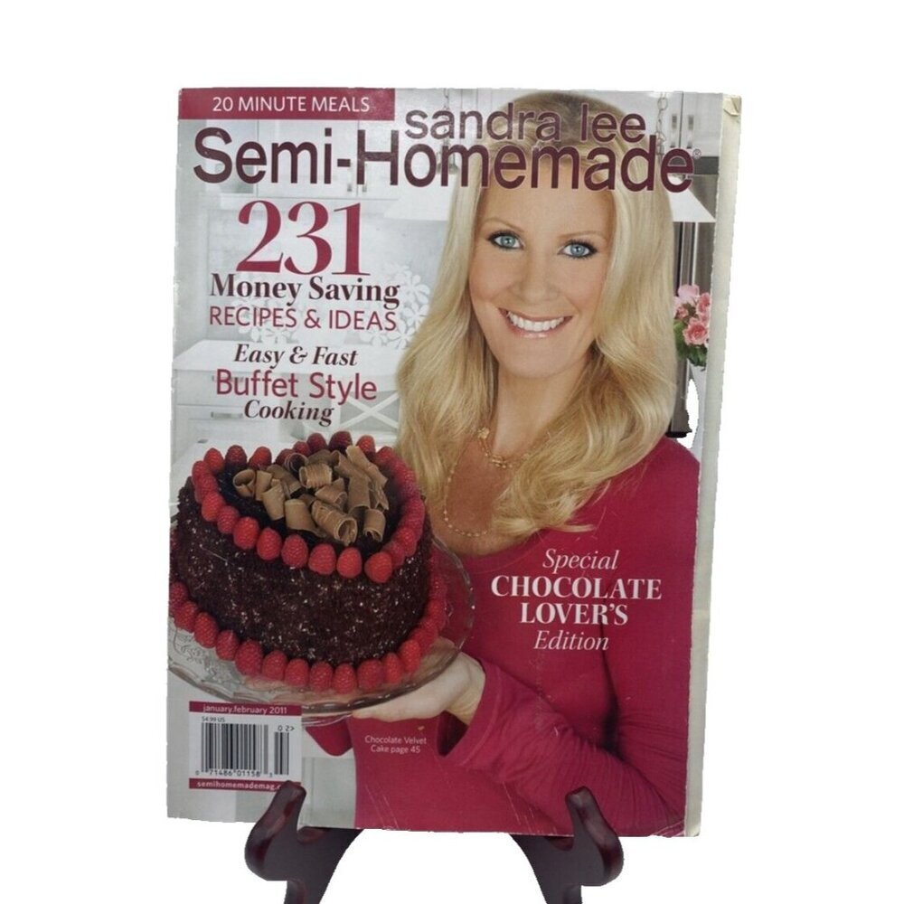 Sandra Lee Semi Homemade Magazine January February 2011 Chocolate Lovers Edition